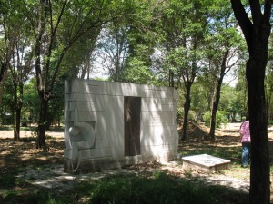 Holocaust memorial at Komotini central park, Thrace, Greece