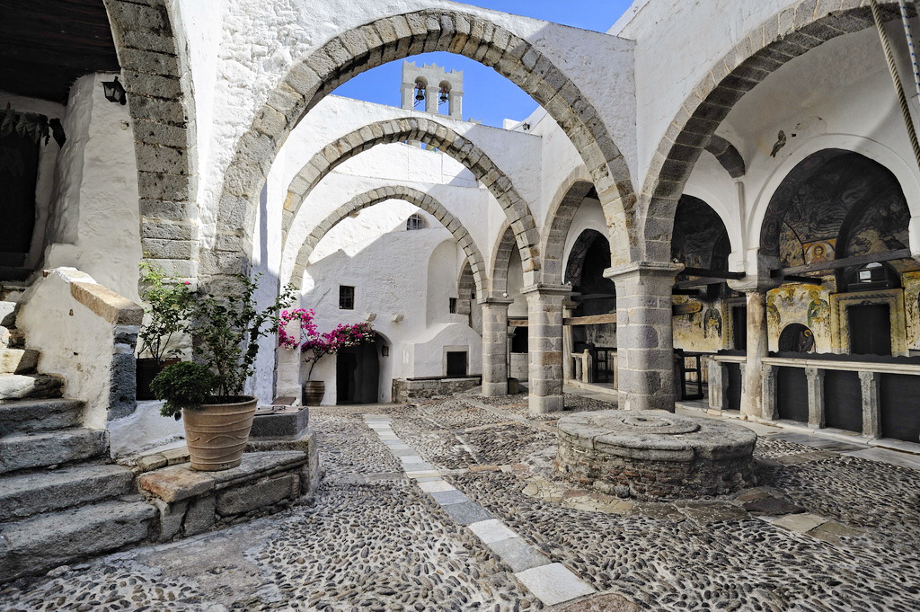 Inside the Monastery of St. John - Photo by S. Lambadaridis