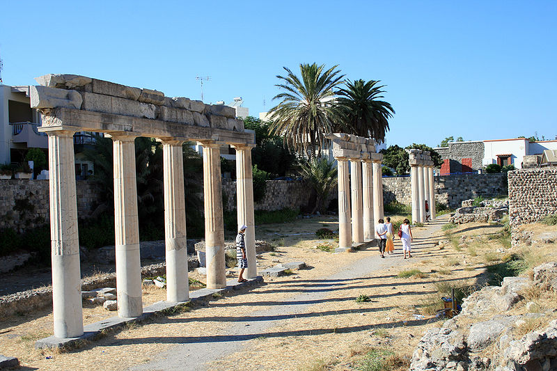 Ruins of the Ancient Gymnasium on Kos island, Greece