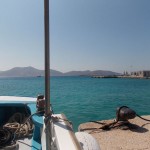 At Koufonisi port, going to Kato Koufonisi by boat