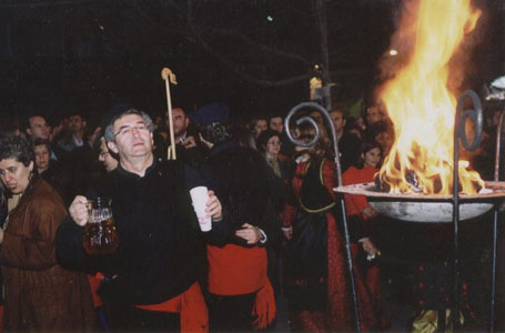 Fanos, an old carnival custom in Kozani, Macedonia, Greece