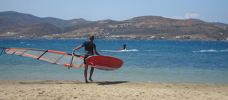 windsurfing in Greece