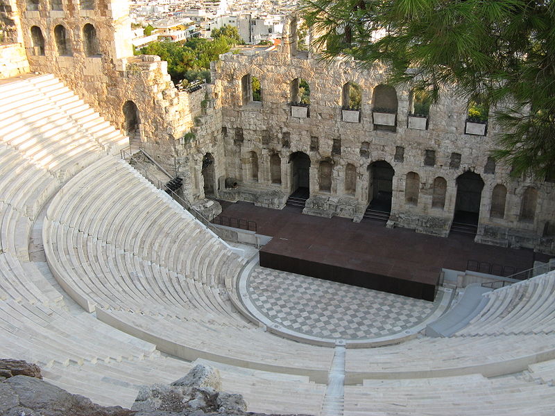 Theatre of Herodes at the foot of Acropolis, Athens