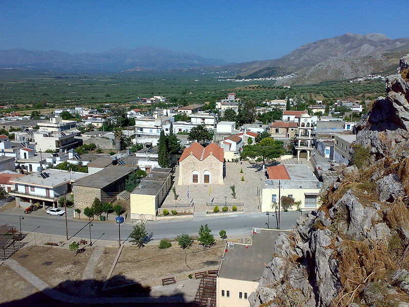 View of Charakas Village, Crete