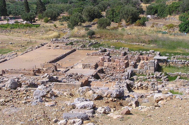 Ruins of the Palace of Zakros, eastern Crete