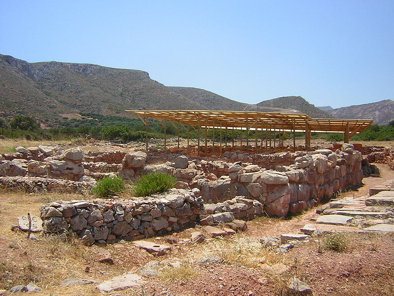 Minoan ruins at Roussolakkos, eastern Crete