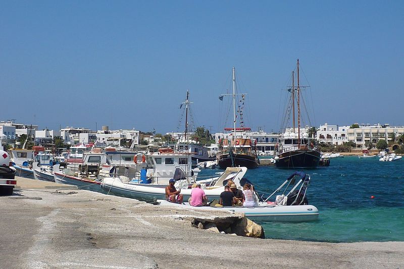 Antiparos habour, Cyclades, Greece