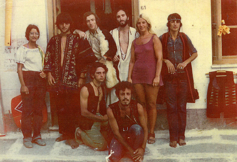 Young Hippies on Ios during the 70s
