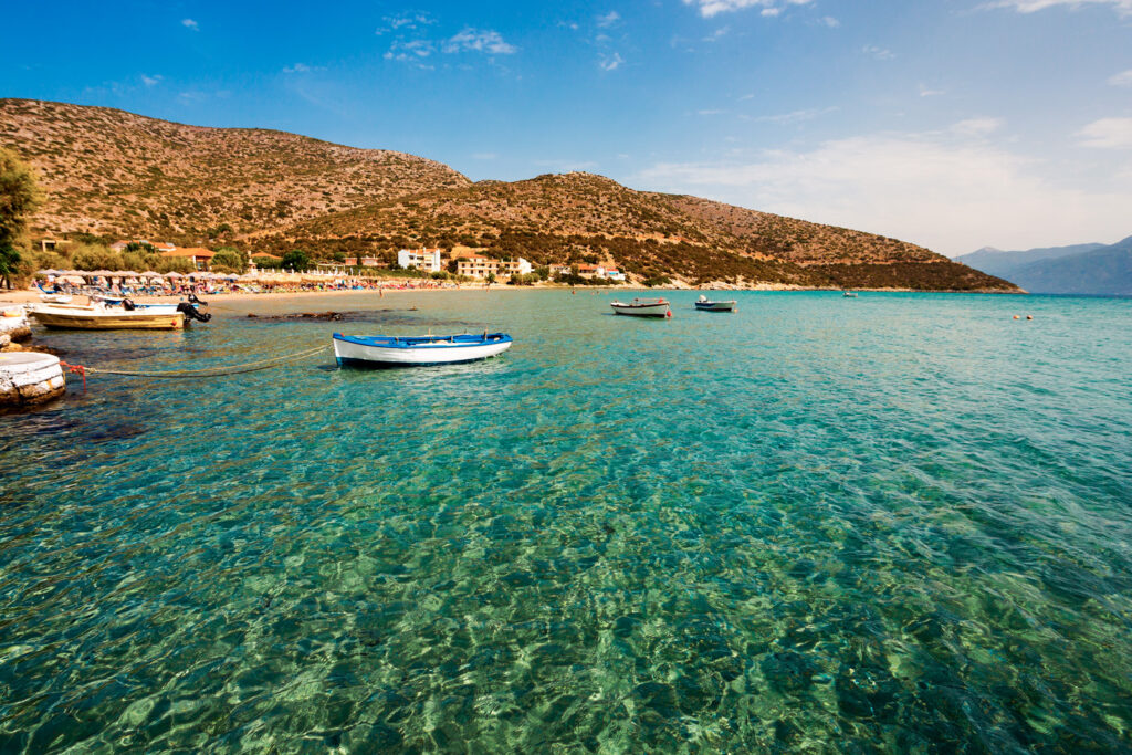 Psili Ammos beach, Samos island, Aegean Sea Greece
