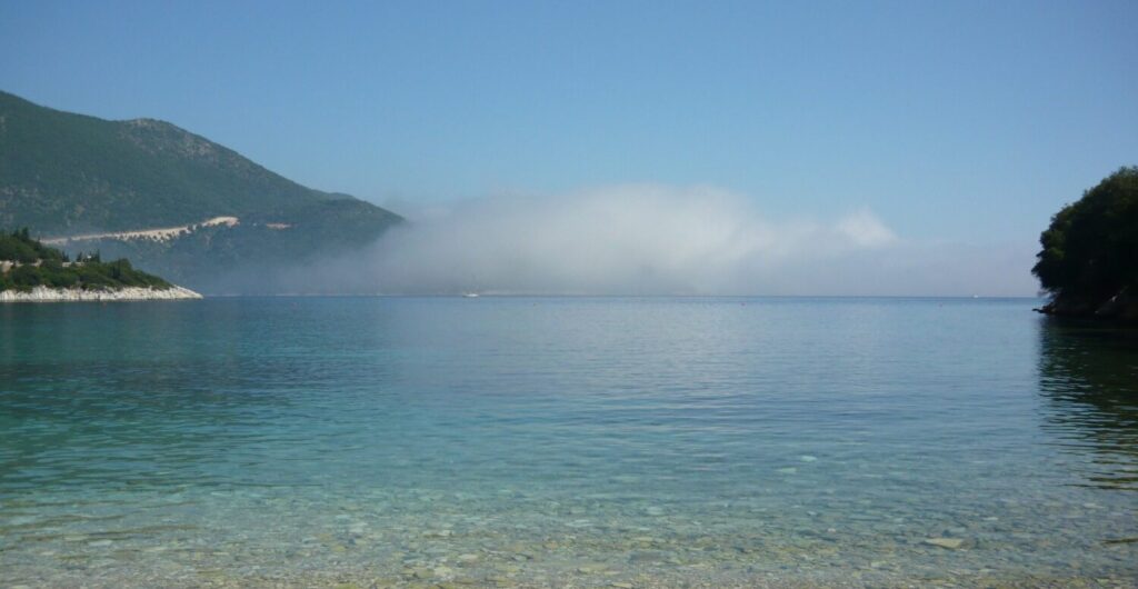 Travel to Ithaca, Greece - beautiful beach in the morning