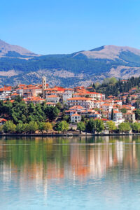 City Kastoria and Lake Orestiada, Greece