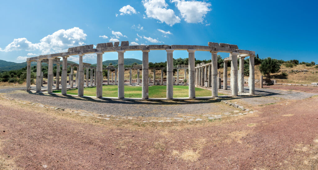 The ancient city of Messini in Peloponnese, Greece