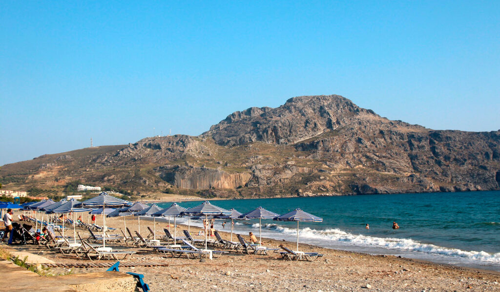 Plakias beach Crete Greece