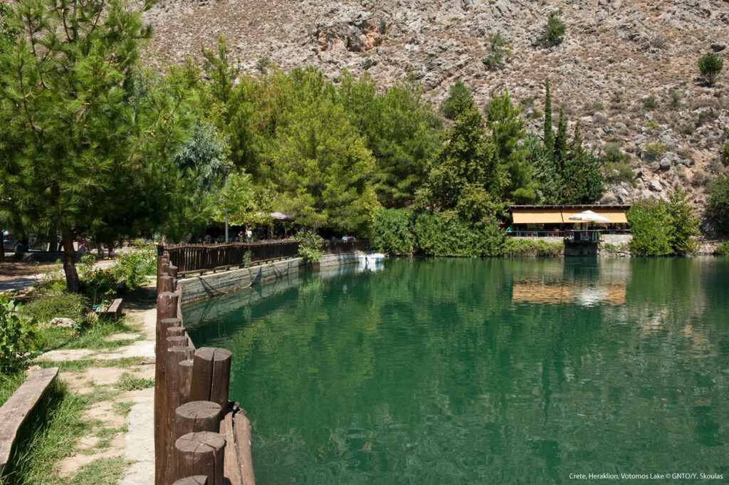 Votomos Lake at Zaros village in Heraklion Crete, Greece photo by Y. Skoulas